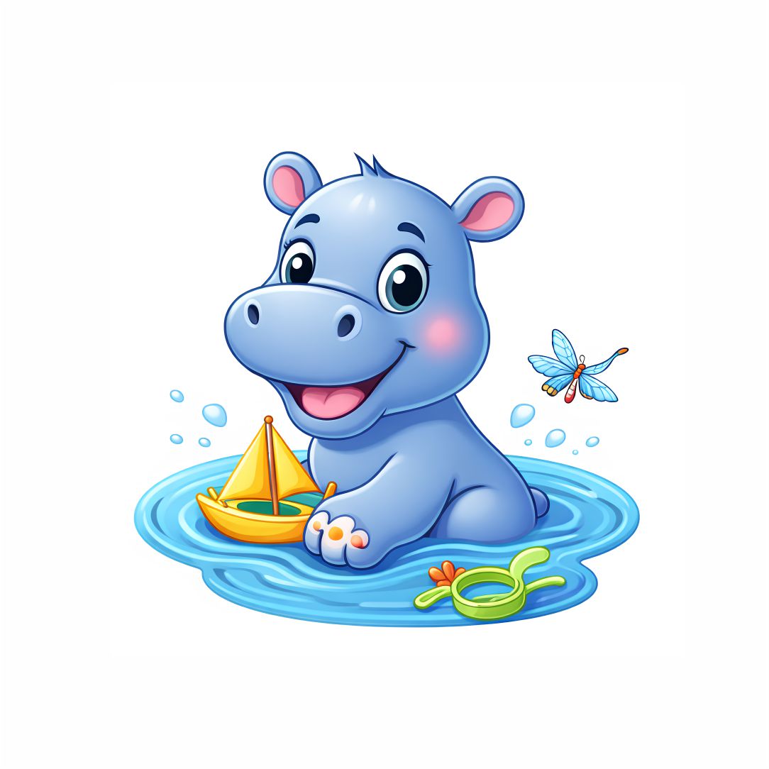 Happy Hippo Splash Poster