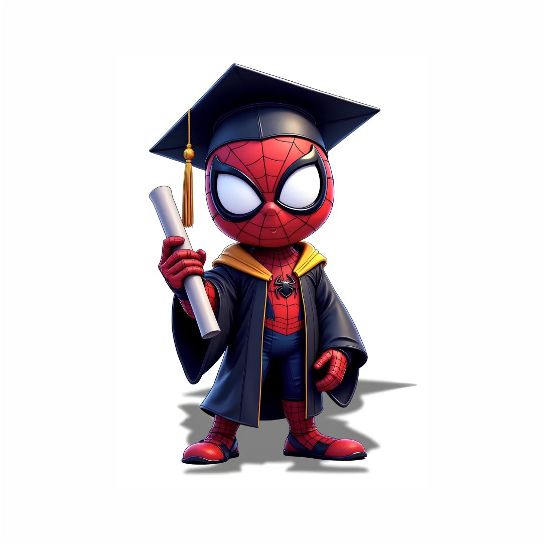 Superhero Graduation Success Poster