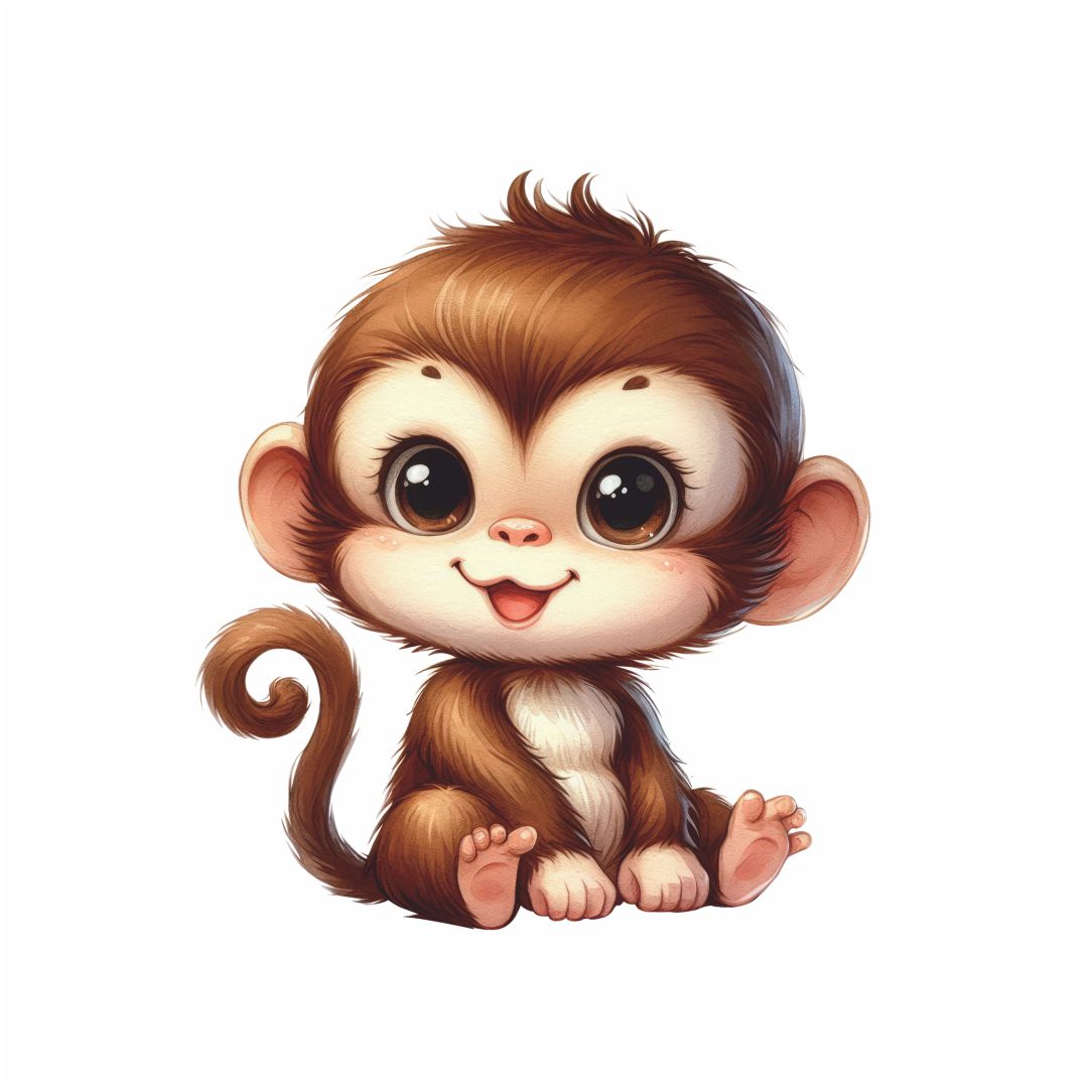 Little Monkey Love Poster