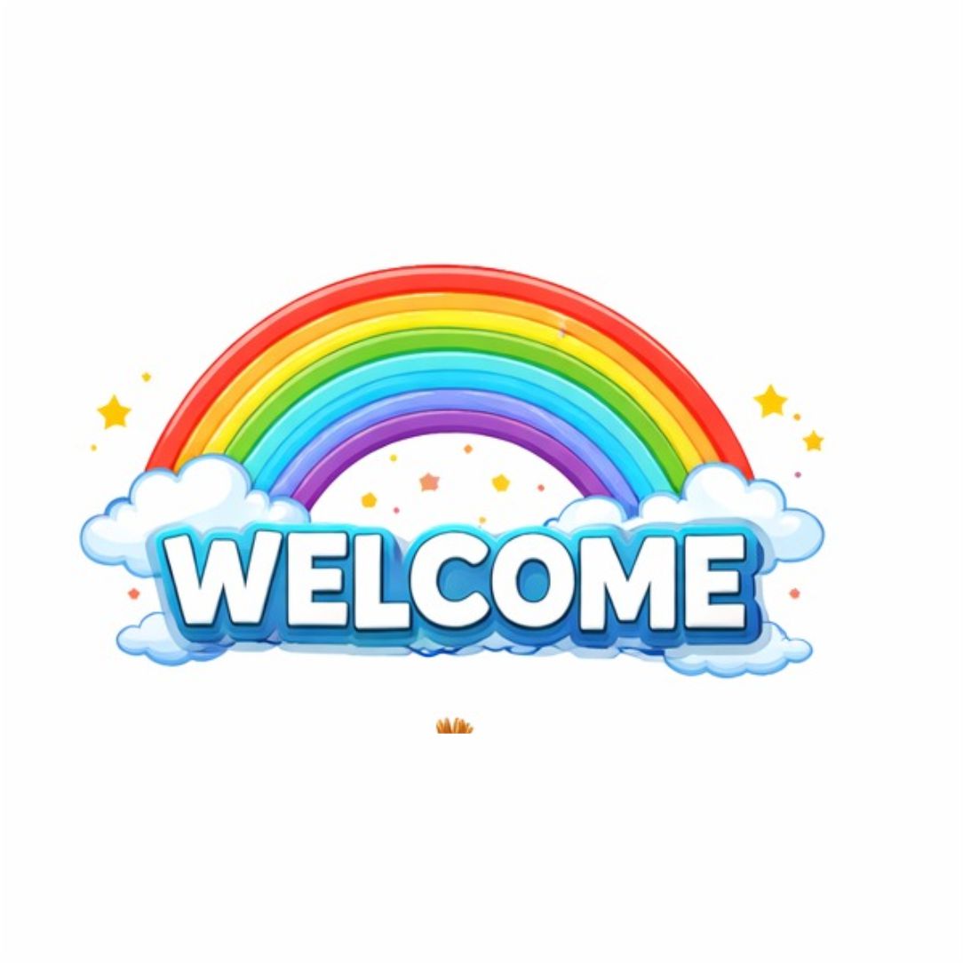 Rainbow Welcome Poster for Kids