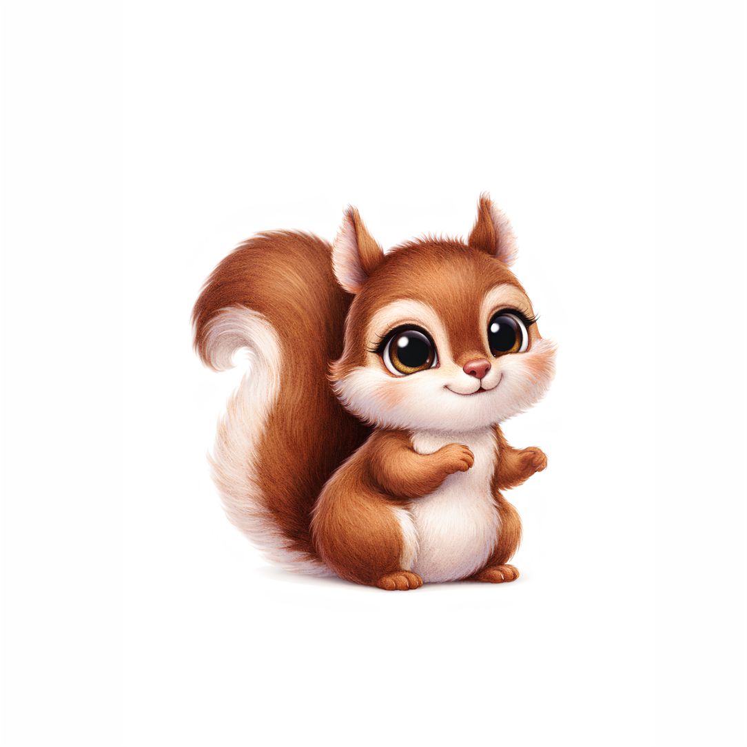 Cute Baby Squirrel Poster