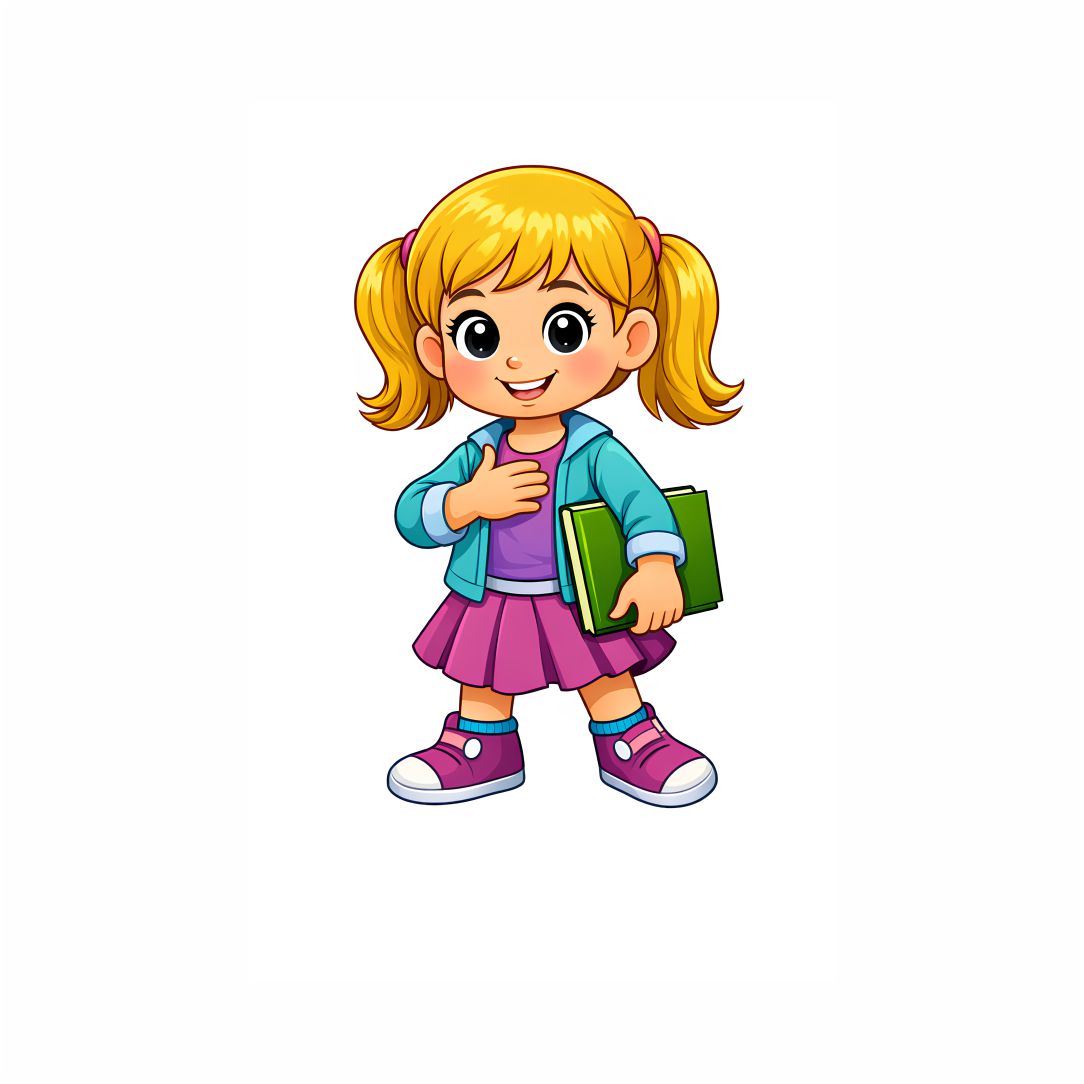 Kids School Girl Poster