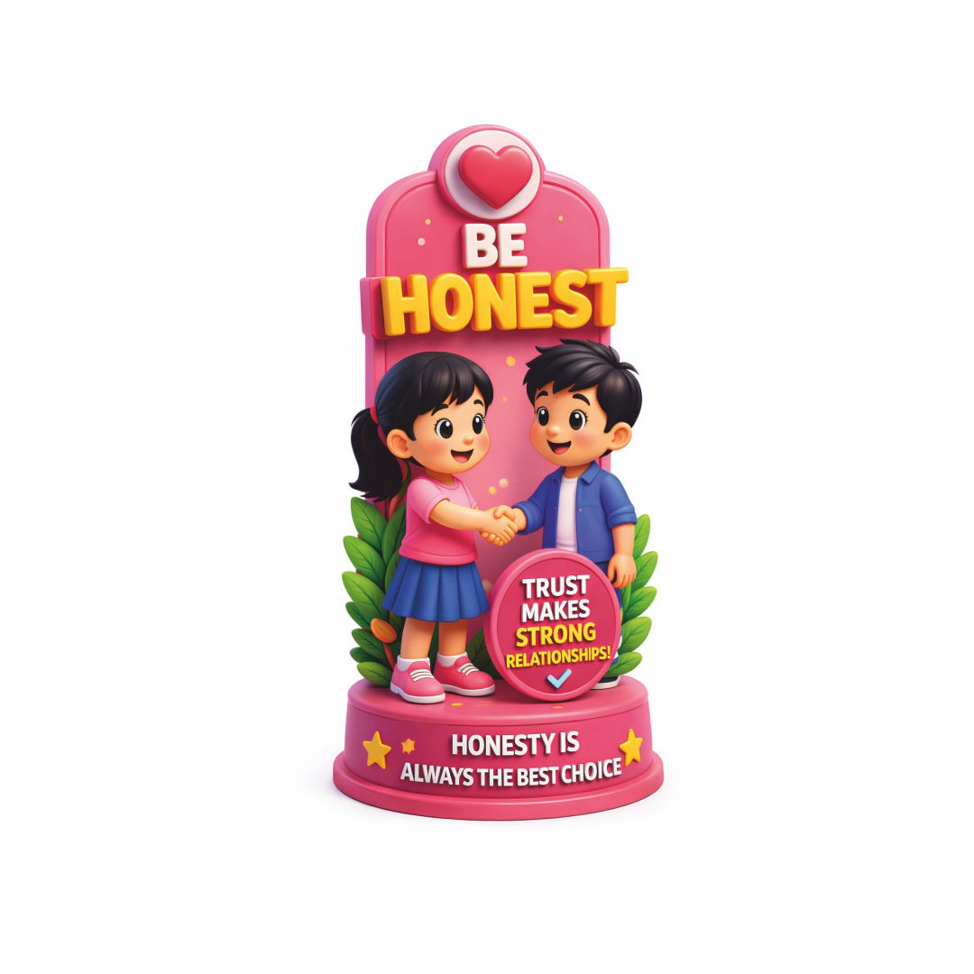 Honesty Moral Poster for Kids