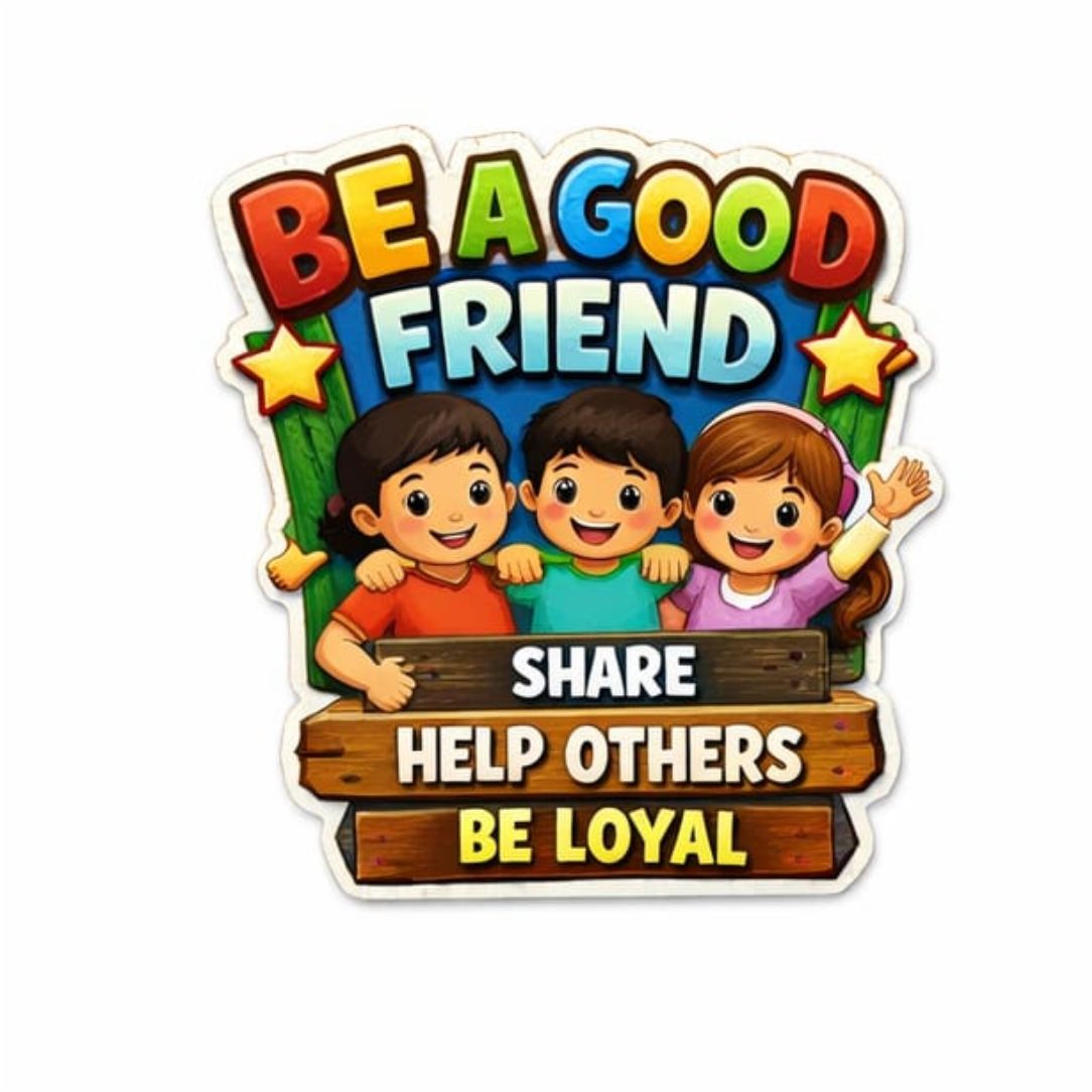 Be a Good Friend Poster for Kids