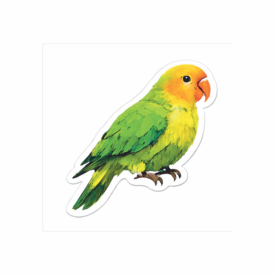 Vibrant Lovebird Poster