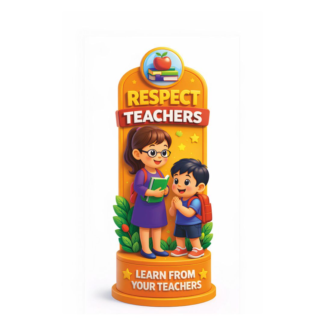 Respect Teachers Poster for Kids