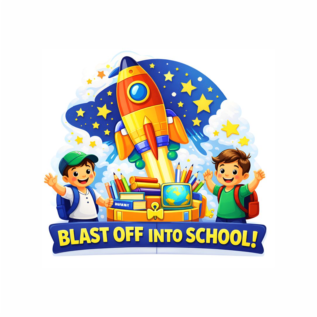Blast Off Into Learning Kids Poster