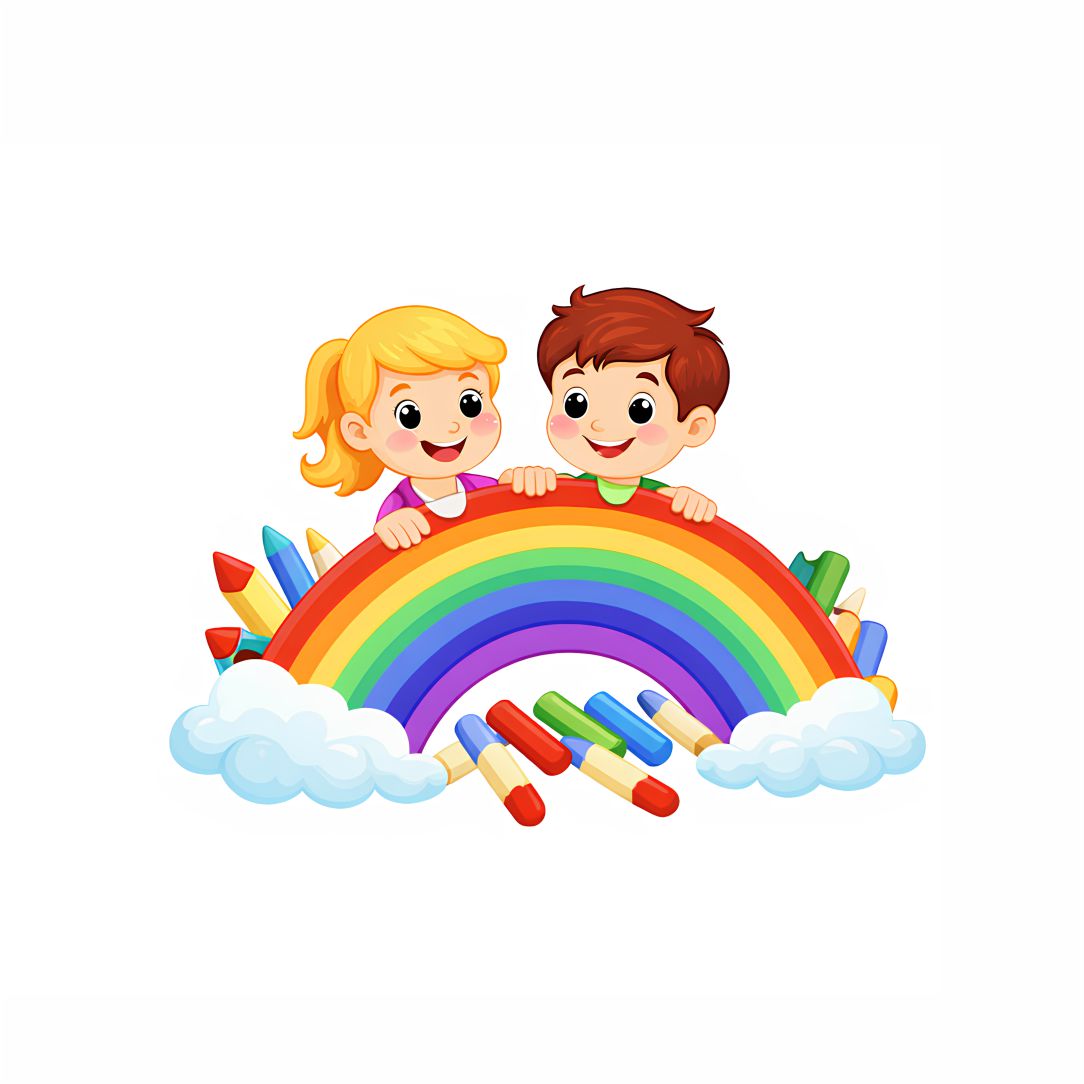 Rainbow Learning Kids Poster