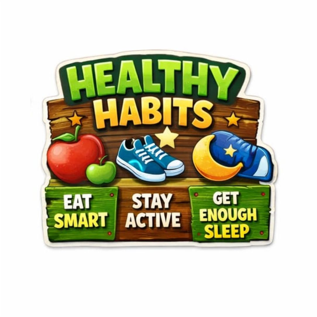 Healthy Habits Poster for Kids