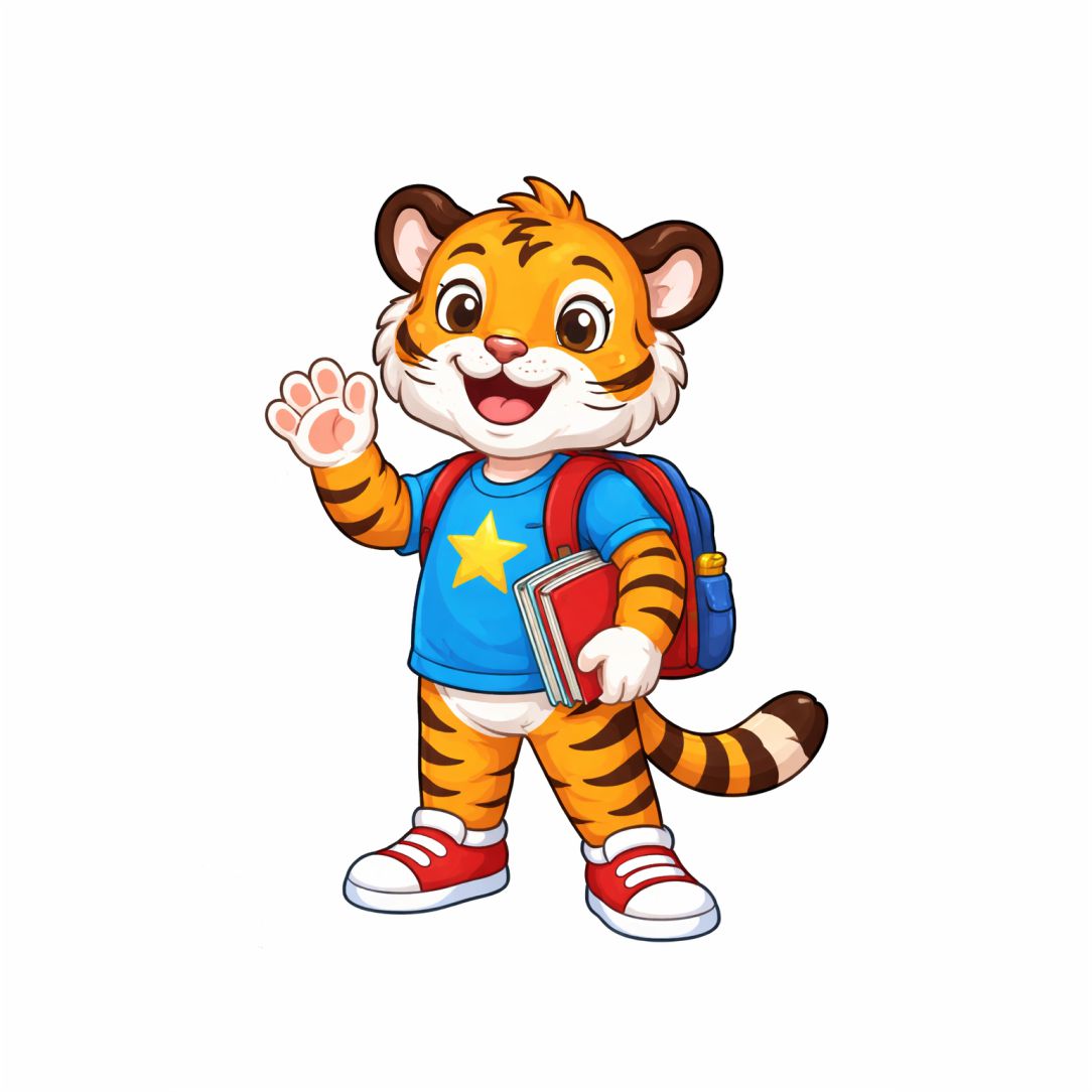 Cute Tiger School Poster