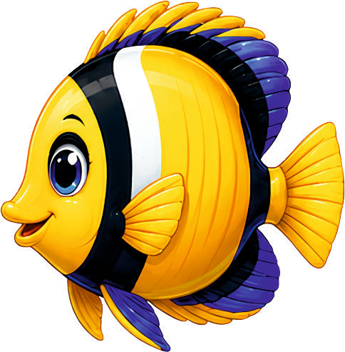 *HAGGING DANGLER | YELLOW FISH |