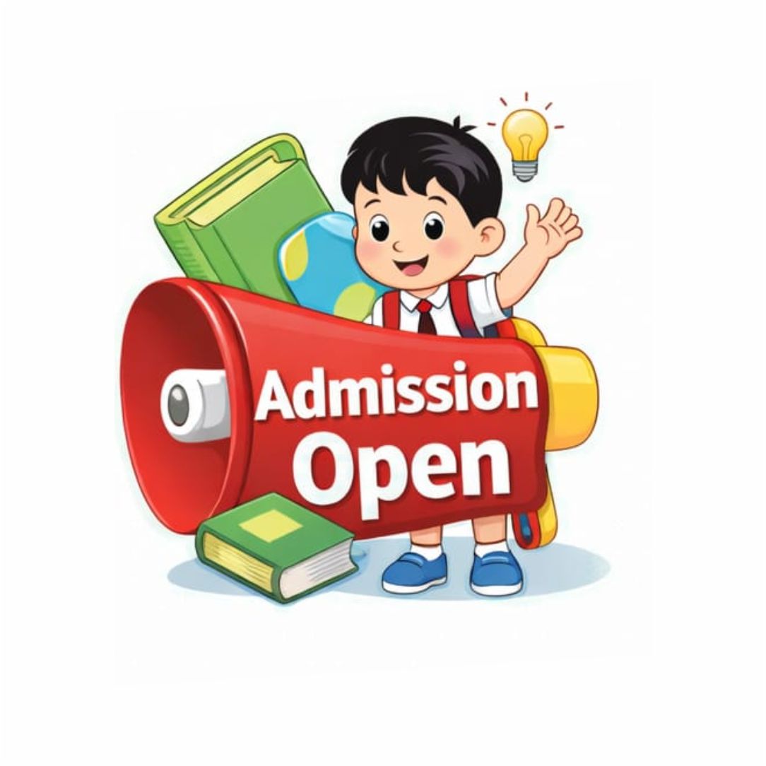 Happy Little Student Admission Open Poster