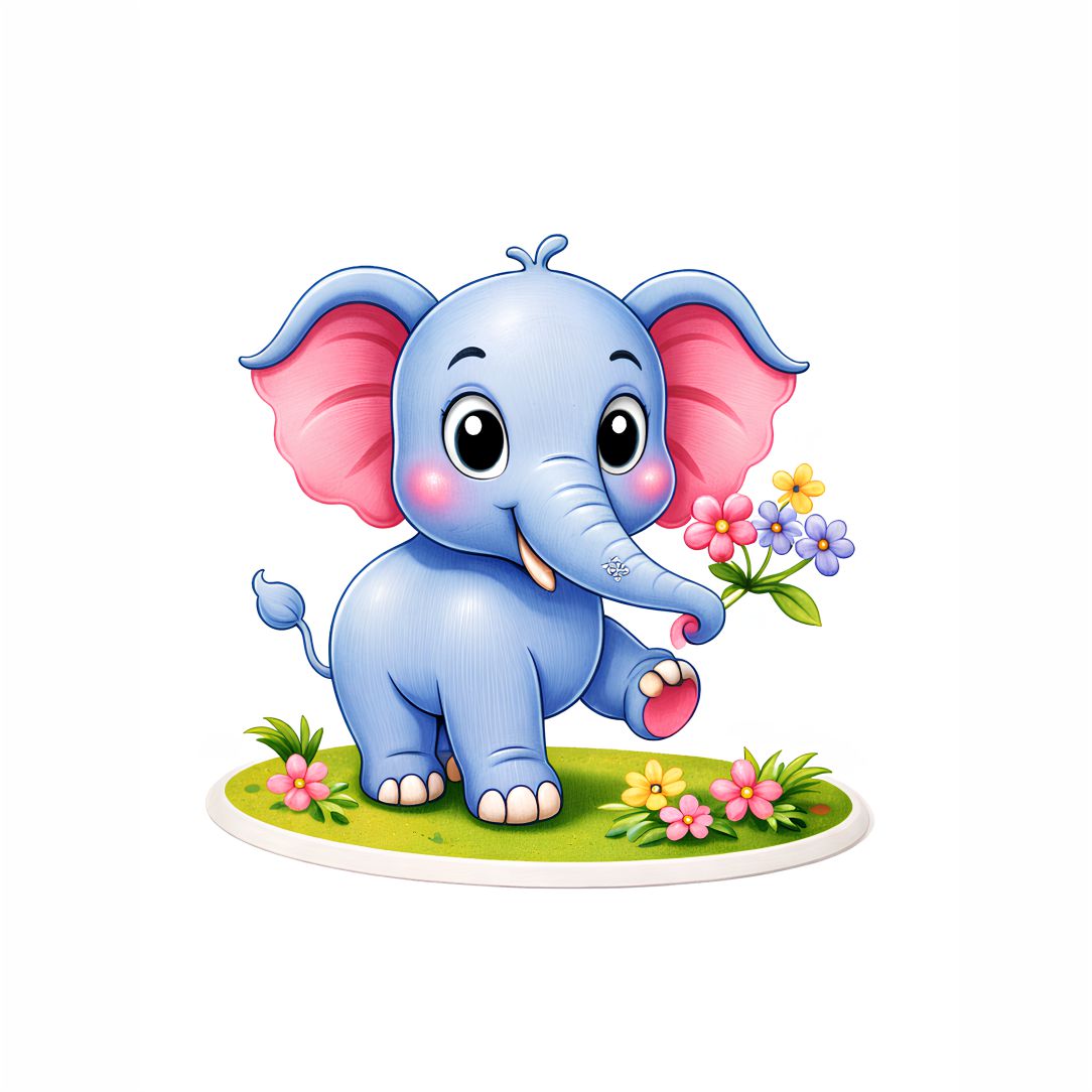 Cute Baby Elephant Poster