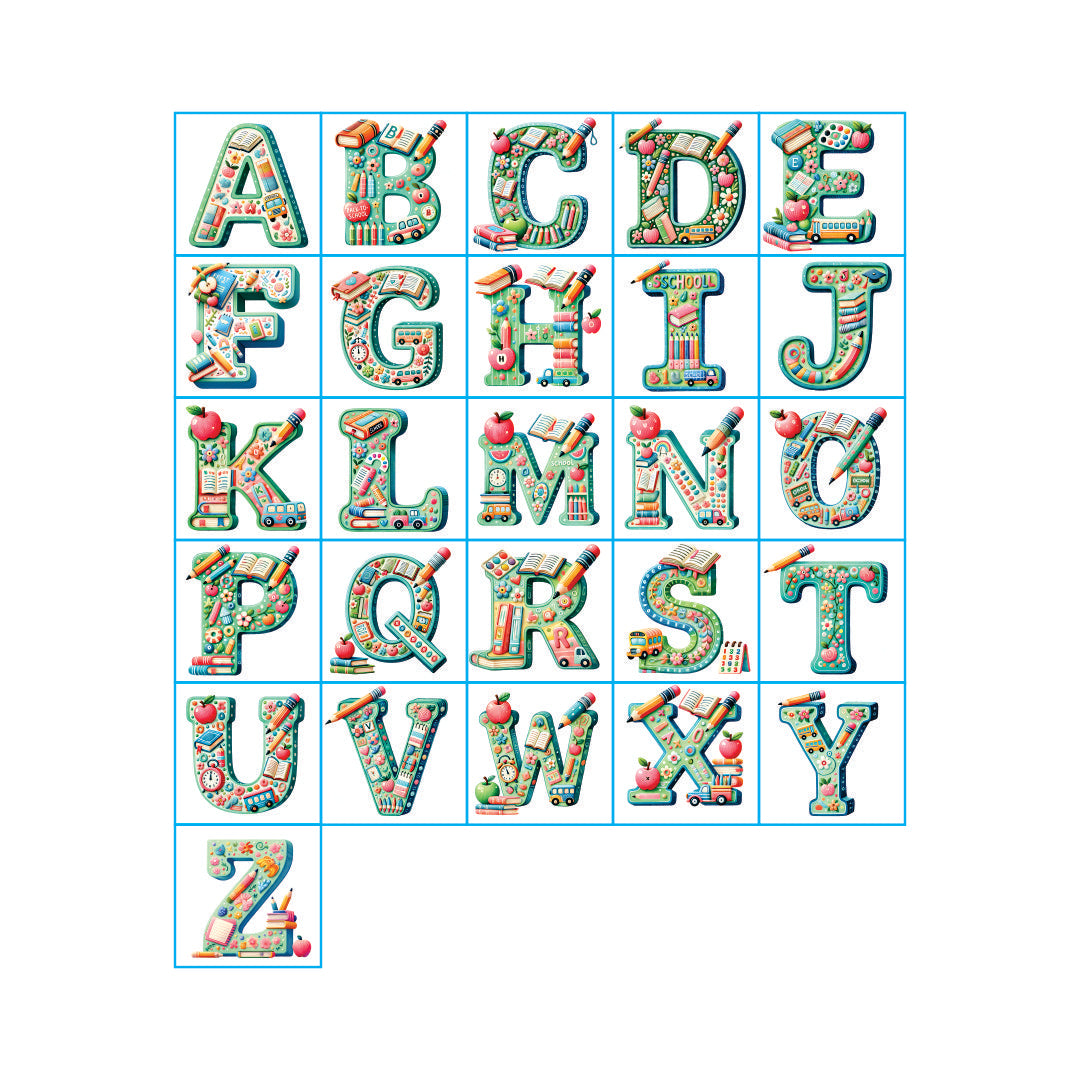 Kids Educational Alphabet Wall Stickers