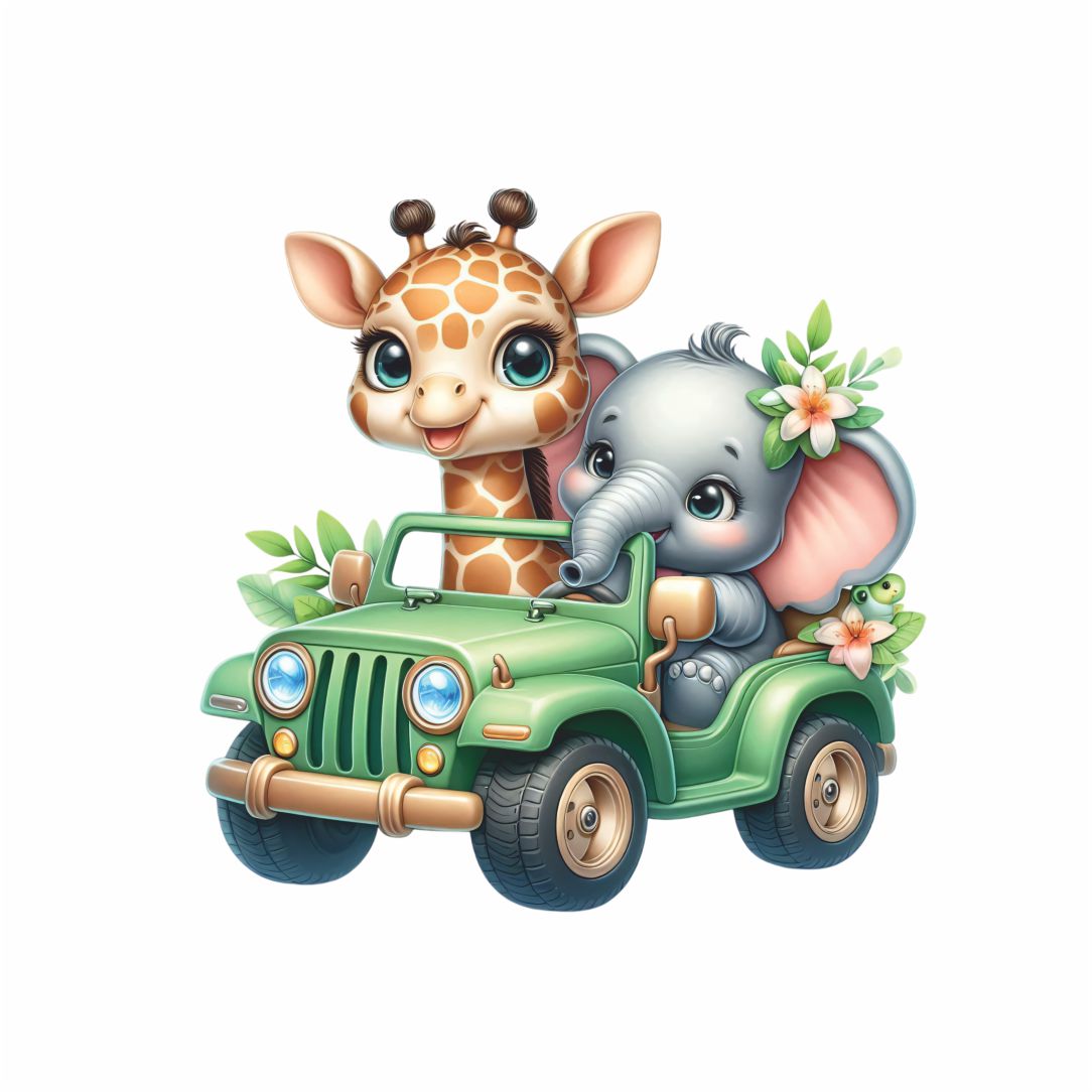 Cute Safari Friends Poster