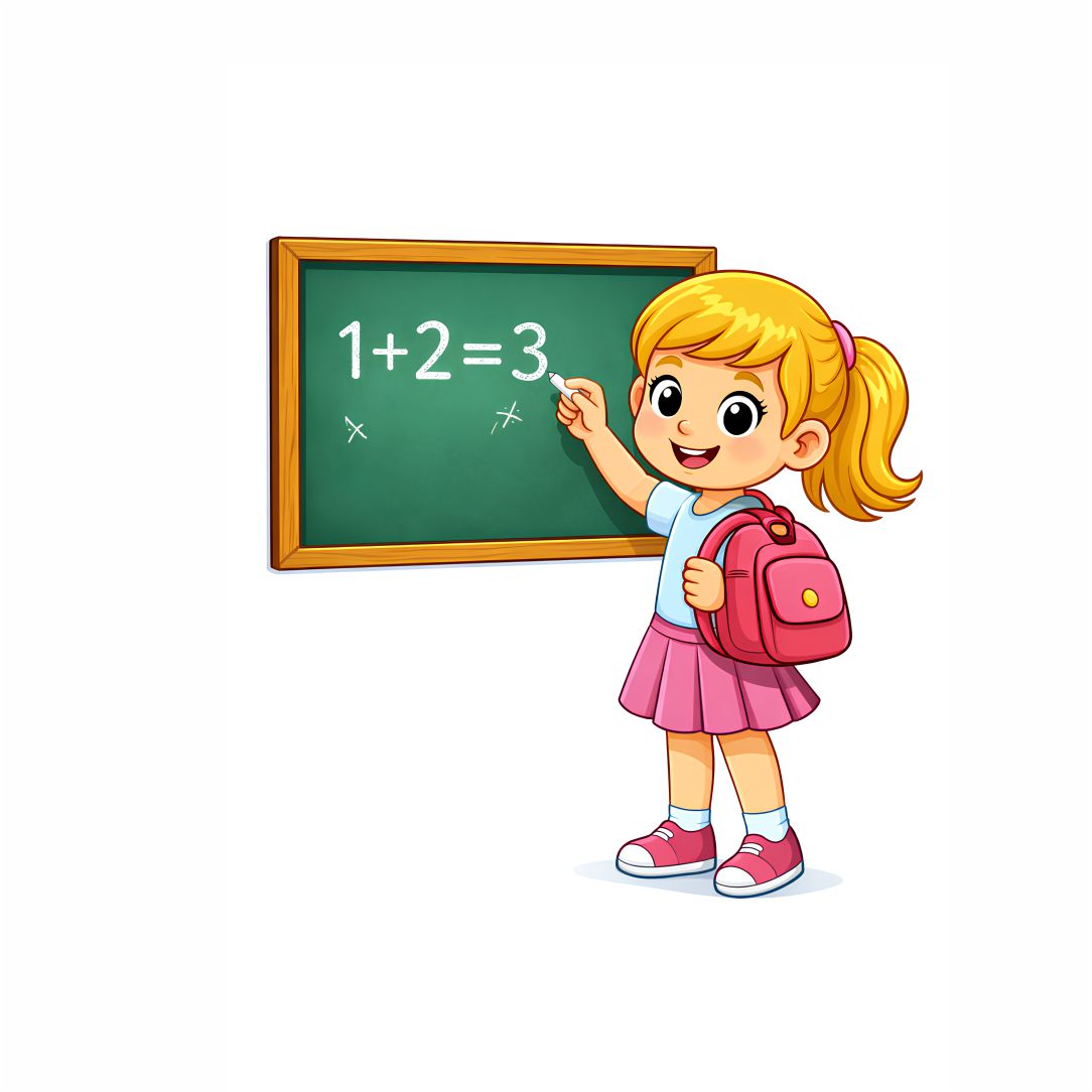 Kids Math Learning Poster