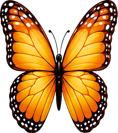 *HAGGING DANGLER | ORANGE BUTTERFLY |