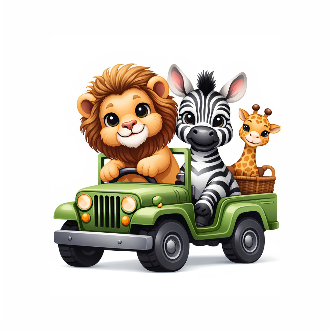 Safari Adventure Kids Poster