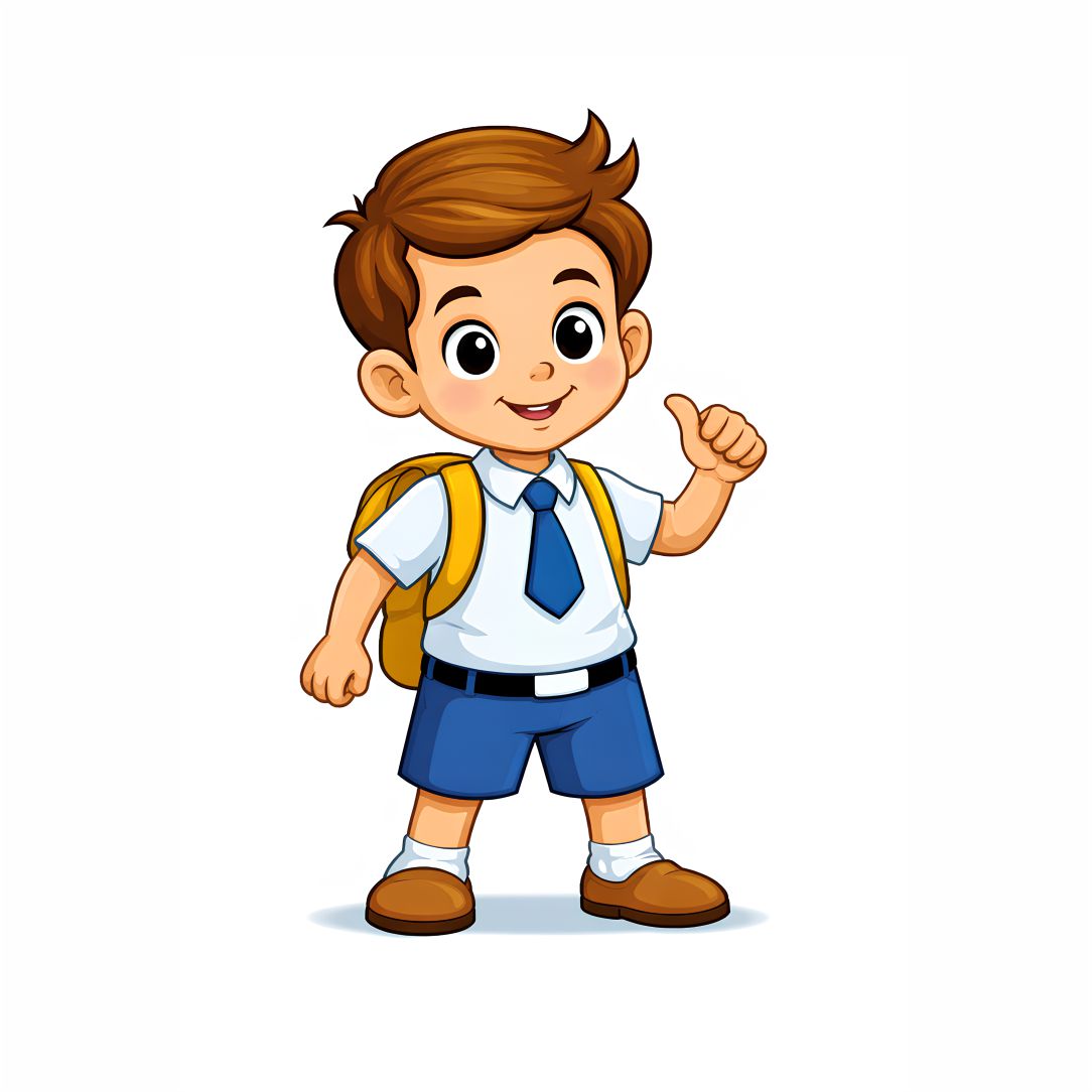 Happy School Boy Poster