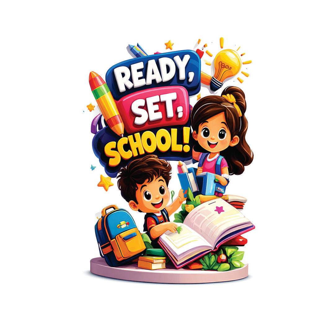 Ready Set School Frame Template