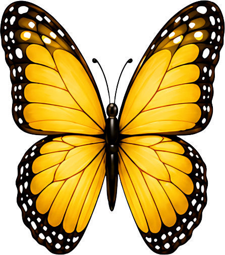 *HAGGING DANGLER | YELLOW BUTTERFLY |