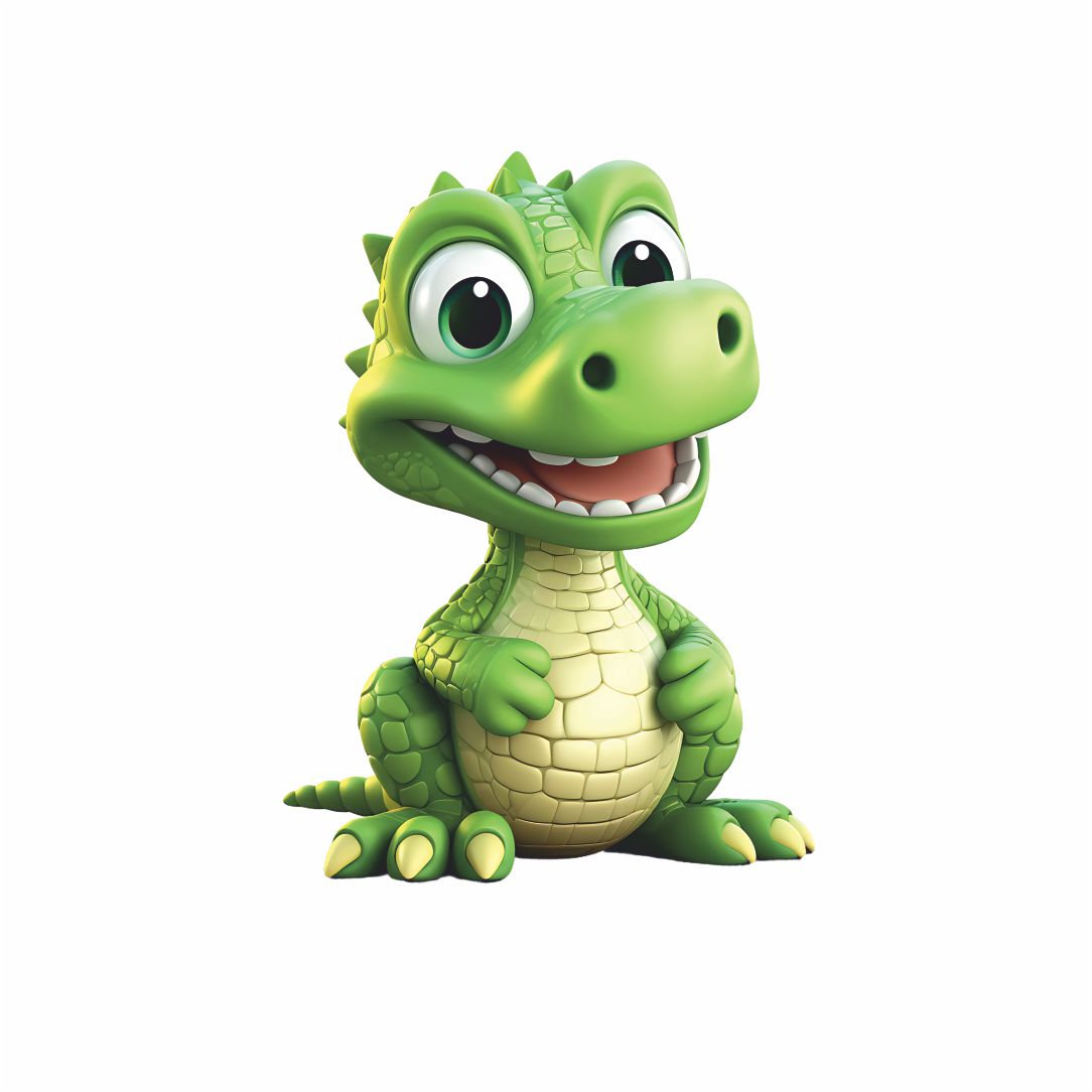 Cute Baby Crocodile Poster