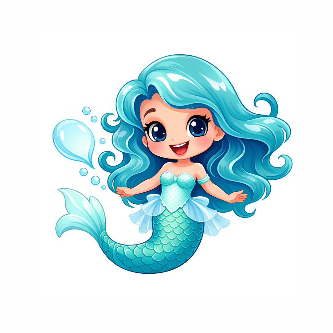 Cute Mermaid Poster