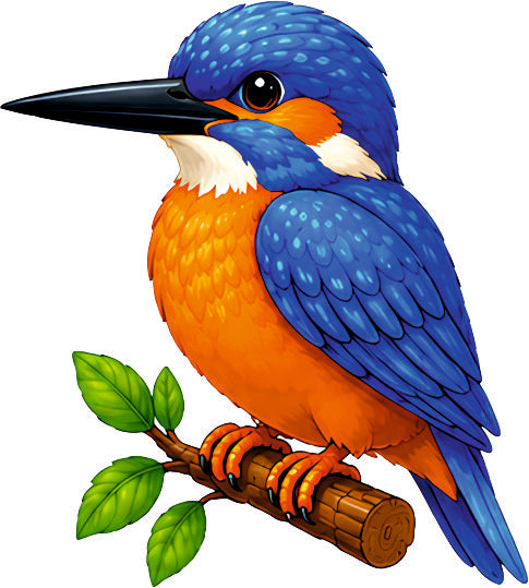 *HAGGING DANGLER | BLUE ORANGE SPARROW |
