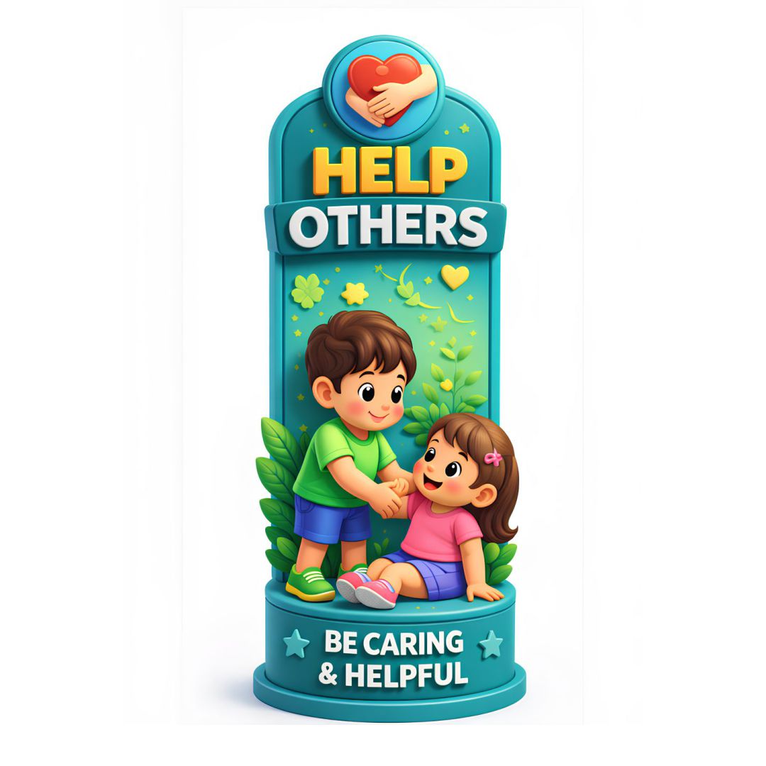 Help Others Poster for Kids