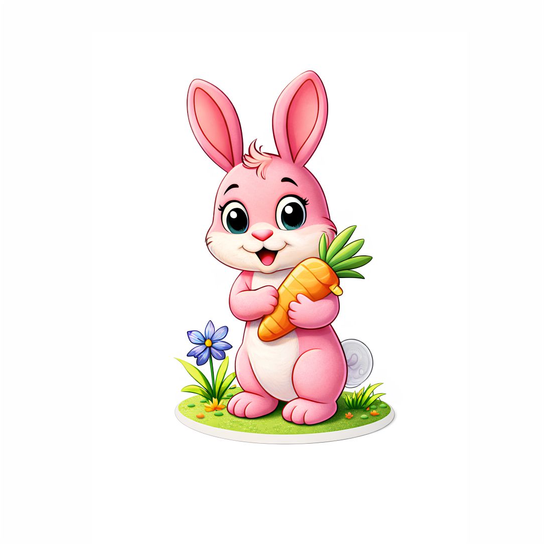 Cute Bunny Love Poster