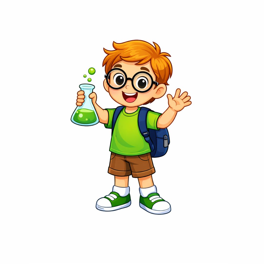 Cute Little Scientist Poster