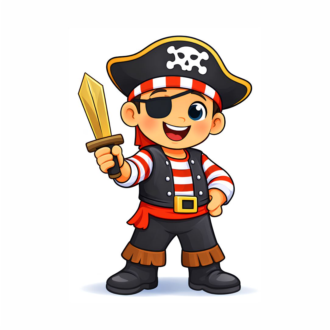Cute Pirate Boy Poster