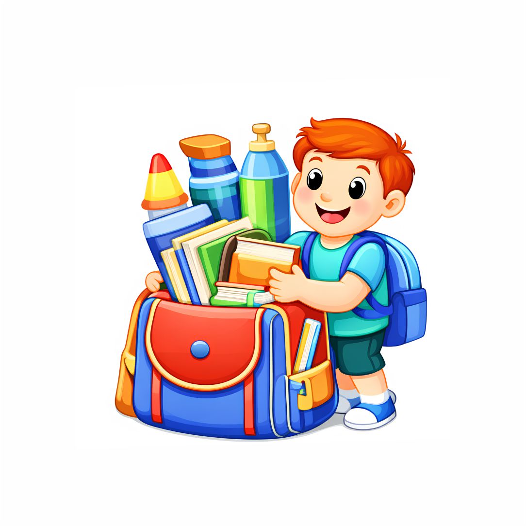 Cute School Bag Poster