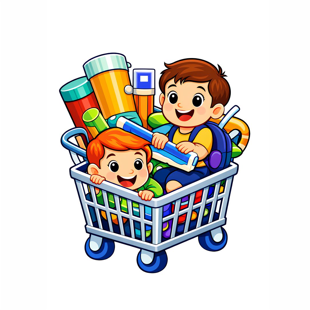 Fun School Supplies Kids Poster